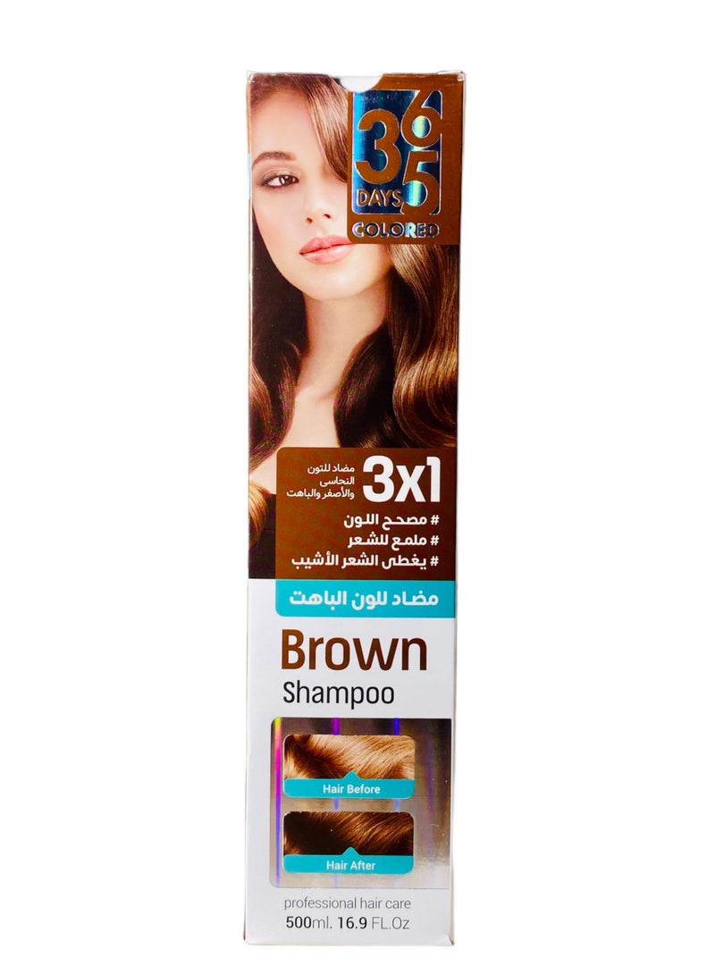 365 Hair dye shampoo 365 brown, free of ammonia - Image 2