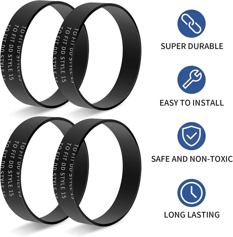 KEEPOW Style 15 Belt for Dirt Devil Vacuum Dynamite/Easy Lite/Extreme Quick/Quick Lite, Replace Part 1SN0220001, 3SN0220001 (2 Pack) - Image 3