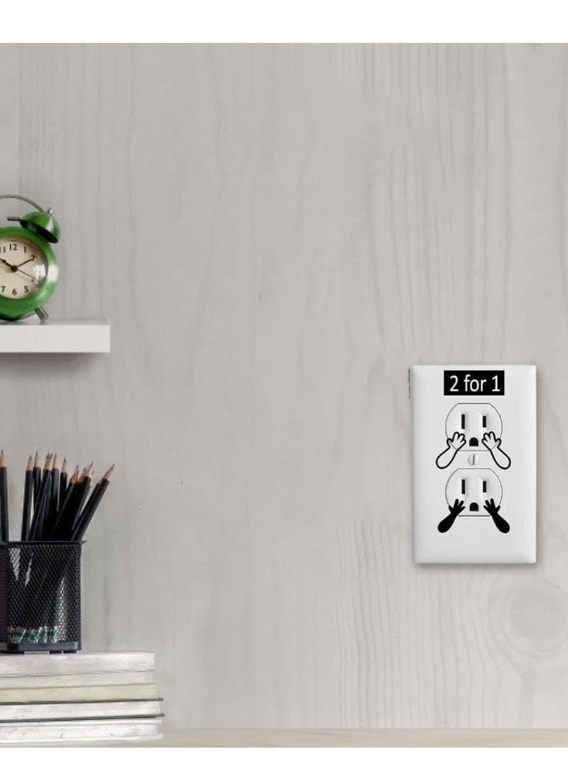 Generic Funny Outlet Cover Decal,12 Pair Arm and Hand Outlet Decals,Duplex Outlet Wall Plate Cover,Humorous Wall Outlet Sticker Home Decoration Stickers  - Image 2