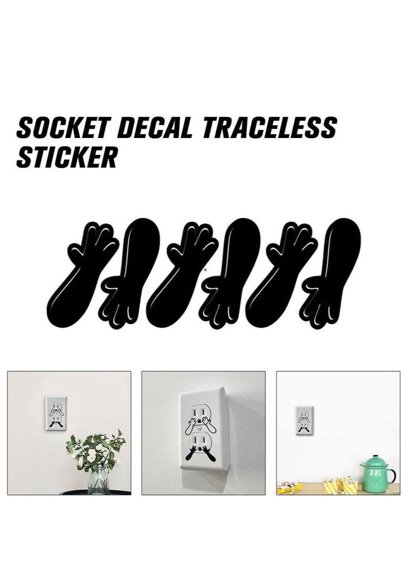 Generic Funny Outlet Cover Decal,12 Pair Arm and Hand Outlet Decals,Duplex Outlet Wall Plate Cover,Humorous Wall Outlet Sticker Home Decoration Stickers  - Image 5