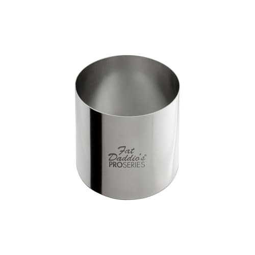 Fat Daddio's Stainless Steel Round Cake & Pastry Ring, 2.5 x 2 Inch - Image 1