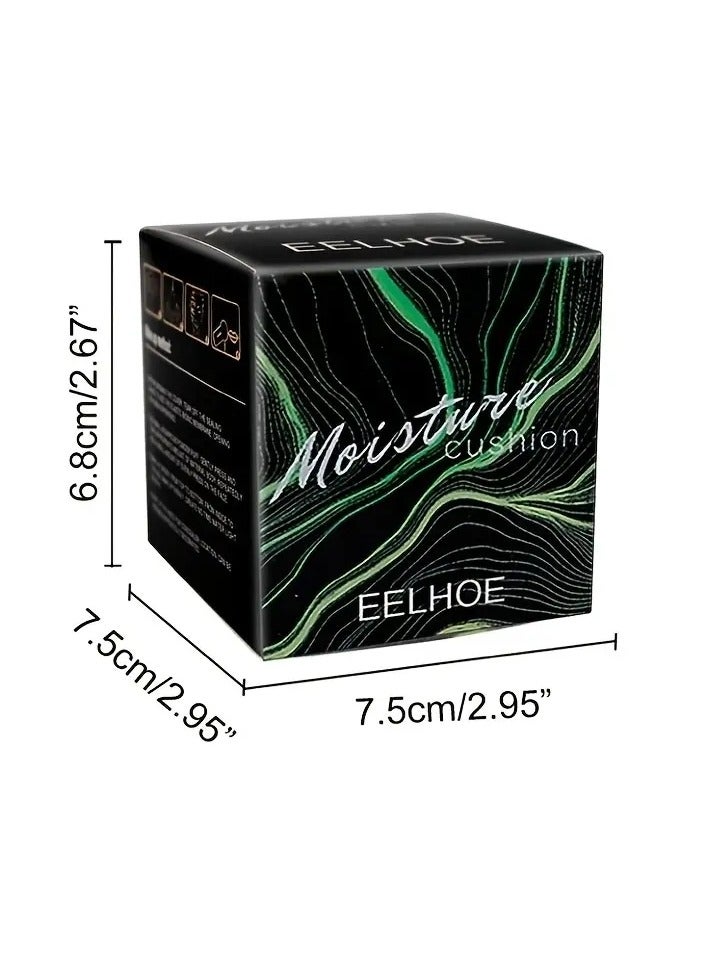 EELHOE Hydrating 3-Color Cushion BB Cream with Mushroom Head Sponge - Natural Nude Makeup Concealer Cream for Facial Blemishes, Long Lasting Brightening Liquid Foundation - Image 4