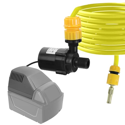 RexLeLXB Cordless Brushless Water Transfer Pump Compatible with Milwaukee 18V Battery 317GPH High Flow 9m Max Lift IP68 Waterproof Ideal for Floods Pools Gardens Outdoor Cleaning - Image 1