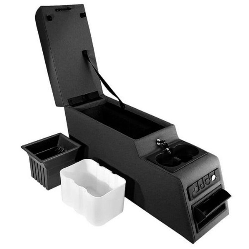 Rugged Ridge Center Console for Jeep CJWrangler YJ  Vinyl Black Denim  1310215  Fits 19761995 Jeep CJ  Wrangler YJ