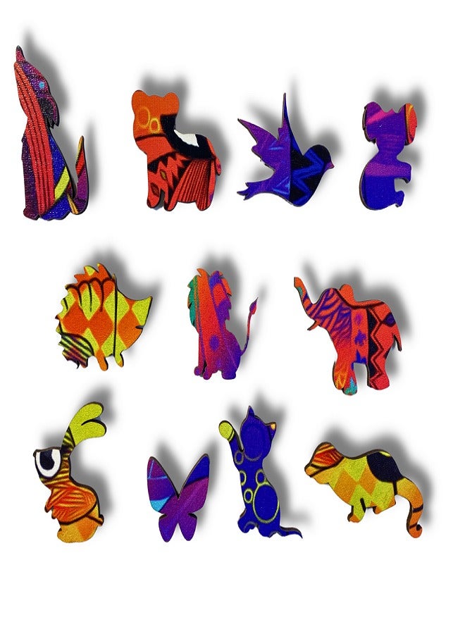 Panda Shaped Wooden Jigsaw Puzzle, for Adults and Kids | Laser Cut Premium Wood | Animals Shaped 3D Puzzle (75 Pcs) - Image 4