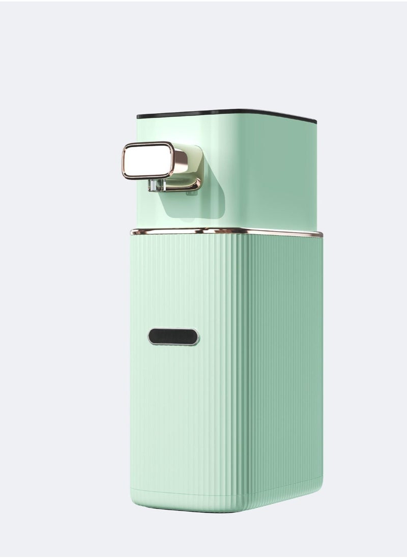 Verci Portable Instant Water Dispenser - European Plug Quick 3 Second Heating Adjustable Temperature Control Mini Desktop Heater for Office Travel Friendly for Tea Coffee Milk No Battery Electric Power Supply Durable Plastic  - Image 1