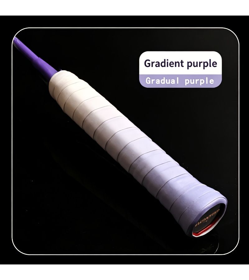 Gradient Purple Tennis Badminton Racket Overgrip Pickleball Antislip Flat Adhesive Handle Wrap Grip Tape Sports Equipment - Image 5