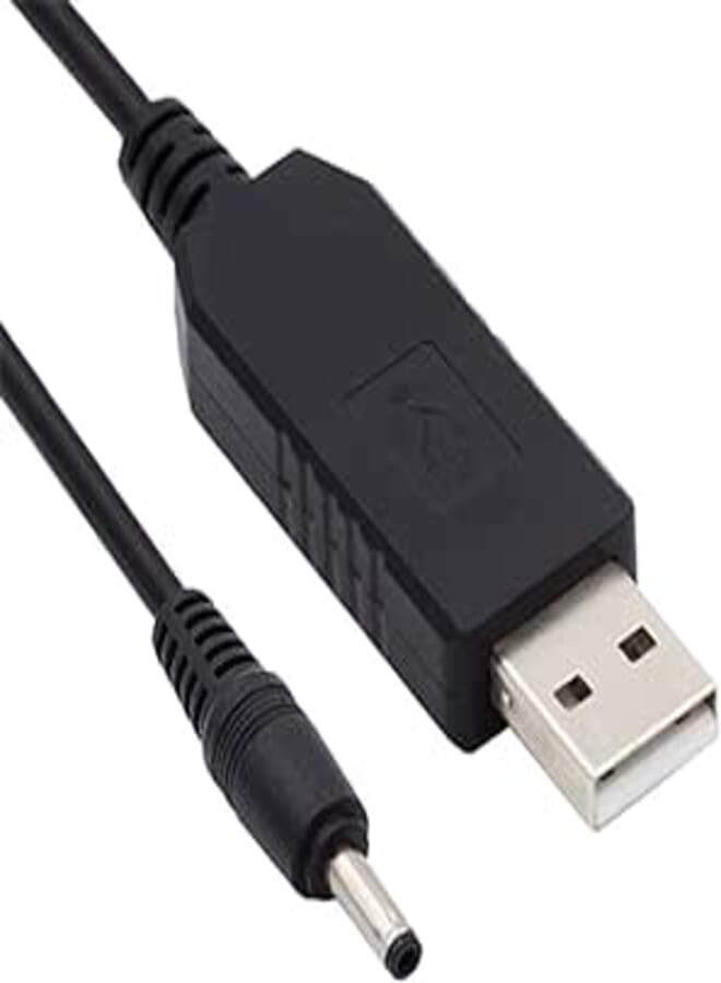 NFHK NFHK Cable 100cm USB 2.0 Type-A DC 5V to DC 12V 3.5x1.3mm Voltage Riser Boost Power Plug Barrel Connector