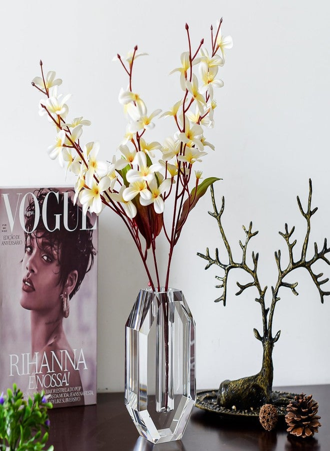 kitCom Crystal Vase 6.5-inch high, Suitable for Home Decoration, Wedding, Christmas and Any Other Occasions Crystal Flower Vase，Extravagant Gift, Clear - Image 3