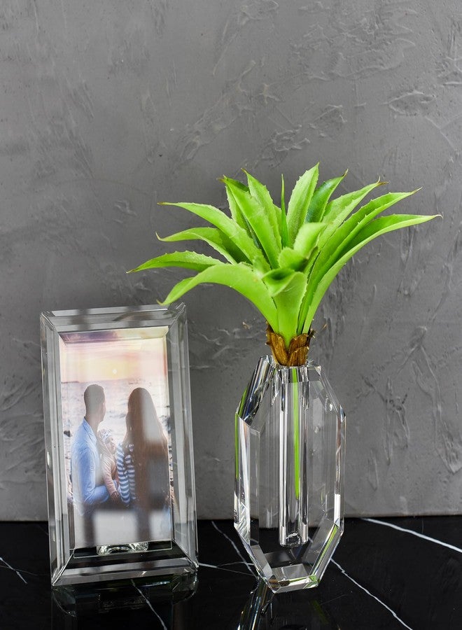 kitCom Crystal Vase 6.5-inch high, Suitable for Home Decoration, Wedding, Christmas and Any Other Occasions Crystal Flower Vase，Extravagant Gift, Clear - Image 5