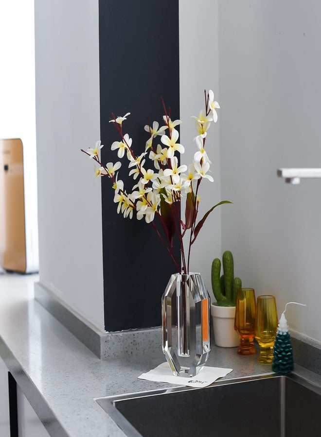 kitCom Crystal Vase 6.5-inch high, Suitable for Home Decoration, Wedding, Christmas and Any Other Occasions Crystal Flower Vase，Extravagant Gift, Clear - Image 4