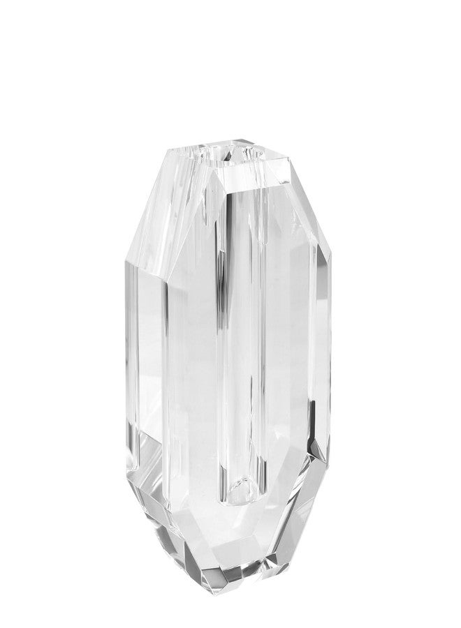 kitCom Crystal Vase 6.5-inch high, Suitable for Home Decoration, Wedding, Christmas and Any Other Occasions Crystal Flower Vase，Extravagant Gift, Clear - Image 1