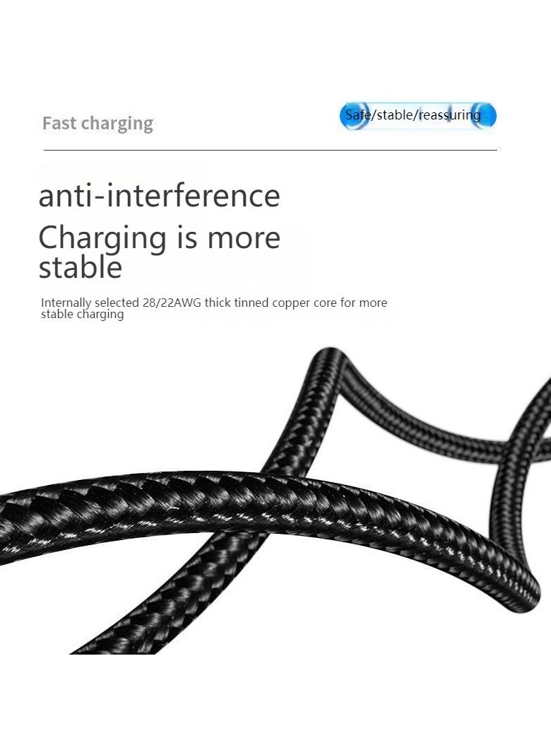 KENSUO USB Sync and Charging Cable for Apple iPhone 4/4s, iPhone 3G/3GS, iPad 1/2/3, iPod, 4.9 Feet, Black  - Image 3