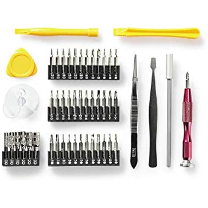 NEDIS TOOLKIT 51-IN-1 FOR PC, SMARTPHONE, TABLET & ELECTRONIC DEVICE IN STORAGE CASE, YELLOW - Image 3