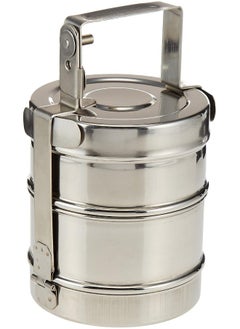 RAJ Raj Bombay Stainless Steel Tiffin 12.5 Cm Width, 2 Tier, BT0002, Containers, Lunch Box, Tiffin, 2 Layer  - Image 1