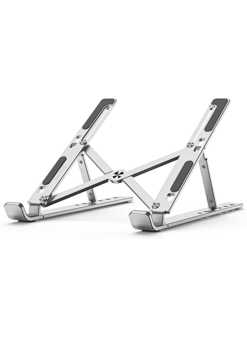 Laptop Stand Adjustable Laptop Holder Anti-Slip Notebook Stand Holder Metal Riser Portable Computer Mount 6 Level Height - Image 1