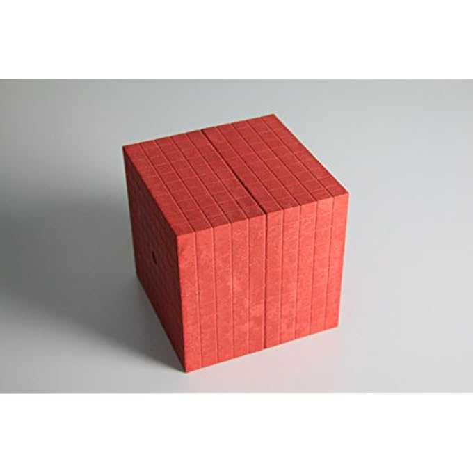 COLOURED DIENES THOUSAND CUBE RED RE-WOOD®