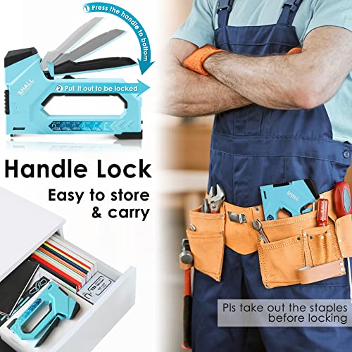 SHALL 6-in-1 Staple Gun Heavy Duty - Upholstery Stapler Nail Gun with 4000 Counts Staples, Manual Brad Nailer with Staple Remover for Wood, Crafts, Fabric, Cable, Wall, Decoration, Furniture - Image 5