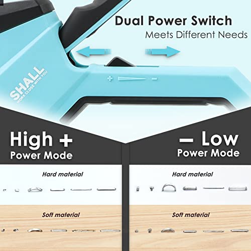 SHALL 6-in-1 Staple Gun Heavy Duty - Upholstery Stapler Nail Gun with 4000 Counts Staples, Manual Brad Nailer with Staple Remover for Wood, Crafts, Fabric, Cable, Wall, Decoration, Furniture - Image 3