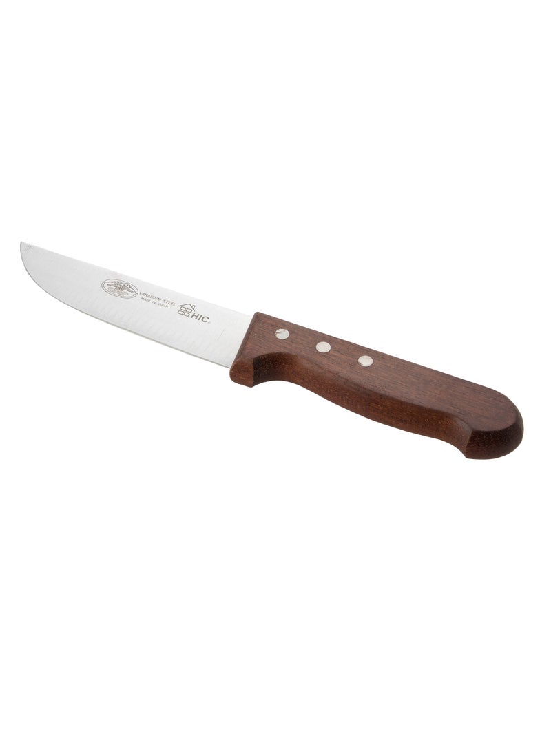 Hic Stainless Steel Knife For Cutting Meat Japanese Wood Handle Size 5  - Image 1