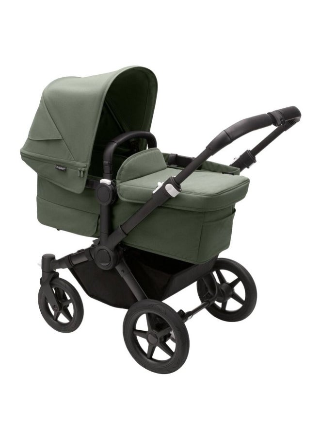 Bugaboo - Donkey 5 Mono Complete Stroller With Bassinet - Black/Forest Green - Image 1