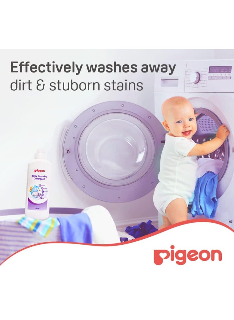 Pigeon Baby Laundry Detergent Liquid With Plant Extracts, Alcohol & Anti-Bacterial, Paraben Free, Highly Effective, Superior Cleaning, 900ml - Image 2