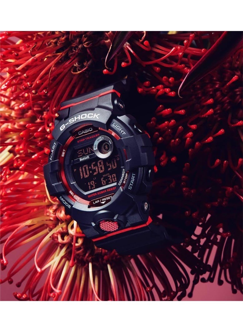 كاسيو ساعة كاسيو جي-شوك GBD-800-1DR بلوتوث رياضية رقمية مع عداد خطوات مقاومة للصدمات مقاومة ماء 200 متر - Image 2