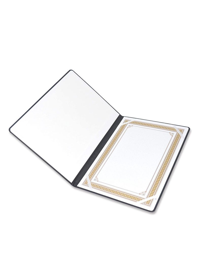 Generic - A4 Size Certificate Folder With Black Cover - Image 1