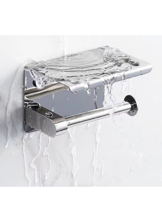 الجملة الفولاذ المقاوم للصدأ رف تخزين الحمام حامل ورق التواليت المنزلي - Image 3