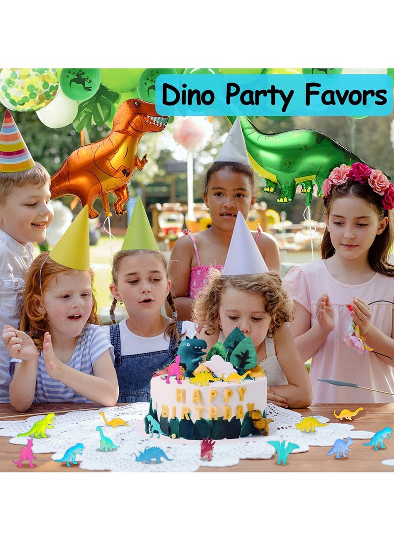 SYOSI Mini Dinosaurs Toys 48PCS Glow in Dark Figure Dinosaur Party  - Image 5