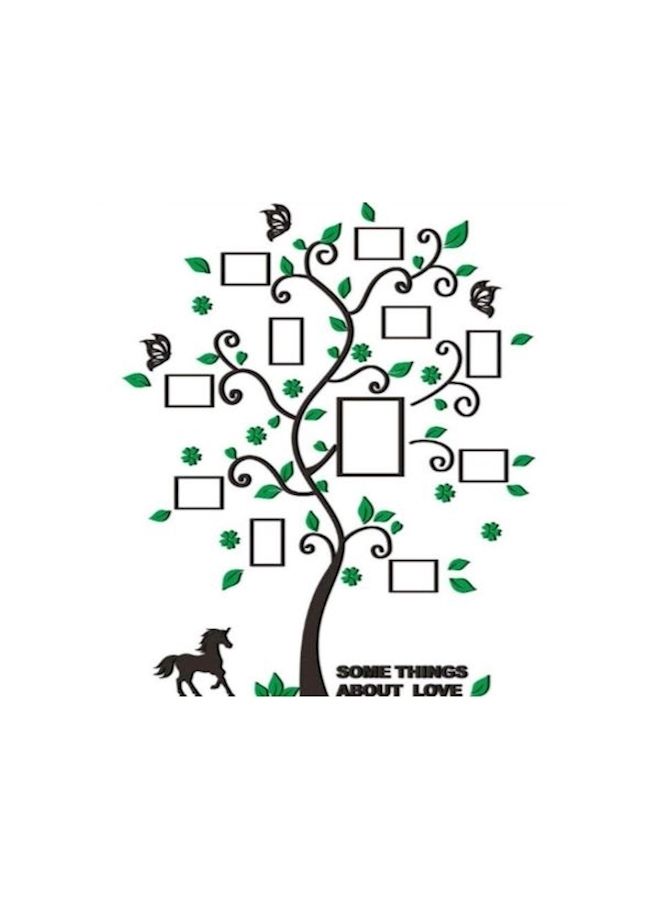 نيبمينينت ملصق جداري من الأكريليك بتصميم ثلاثي الأبعاد لشجرة تحمل صور العائلة يمكنك لصقه بنفسك أسود - Image 2