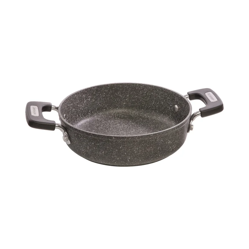 Simply Kitchen New Petra Dark Sauté Pan 28 Cm With Glass Lid Gray