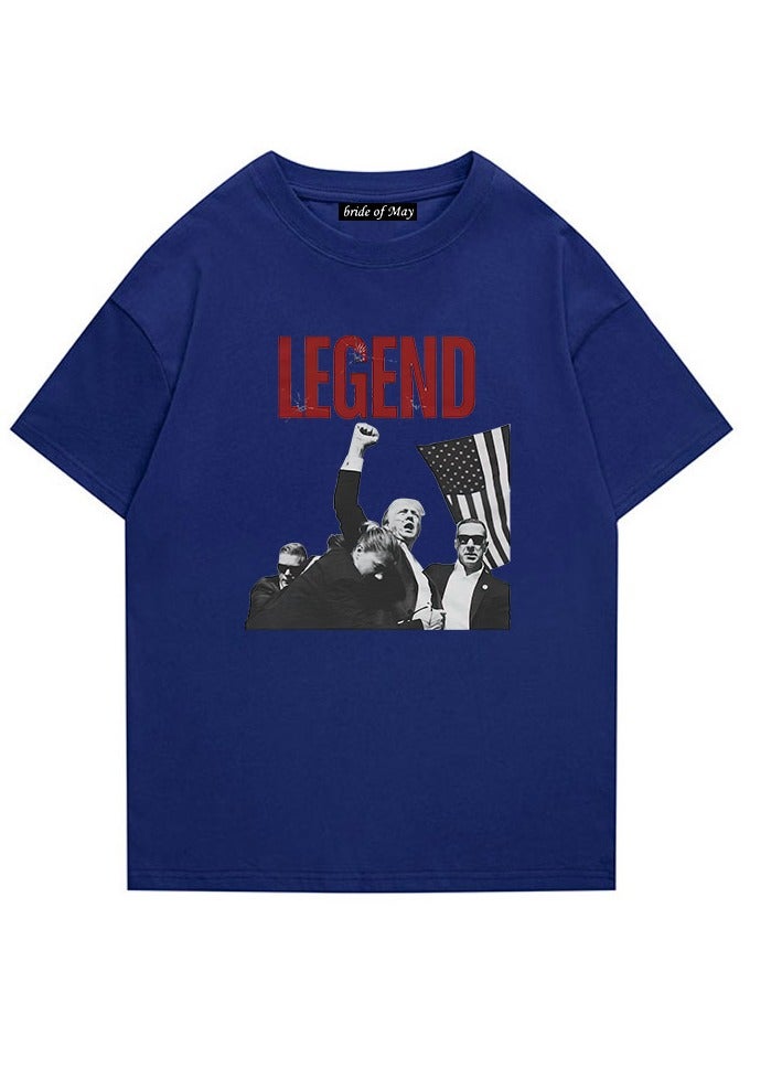 KUYING New Trump Print Short Sleeved Shirt - Image 1
