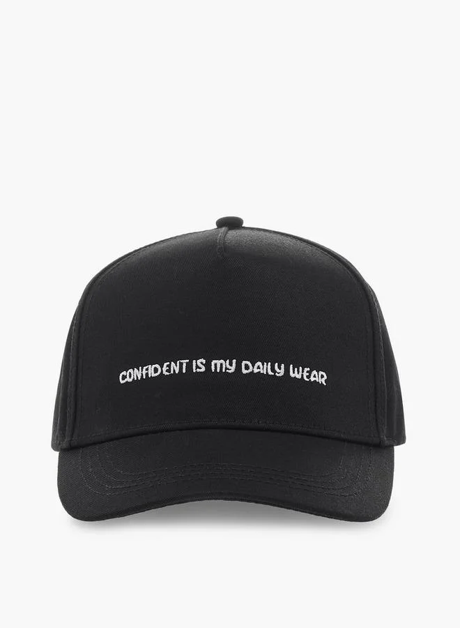 Splash FAV Men Cap with Embroidered Slogan Design