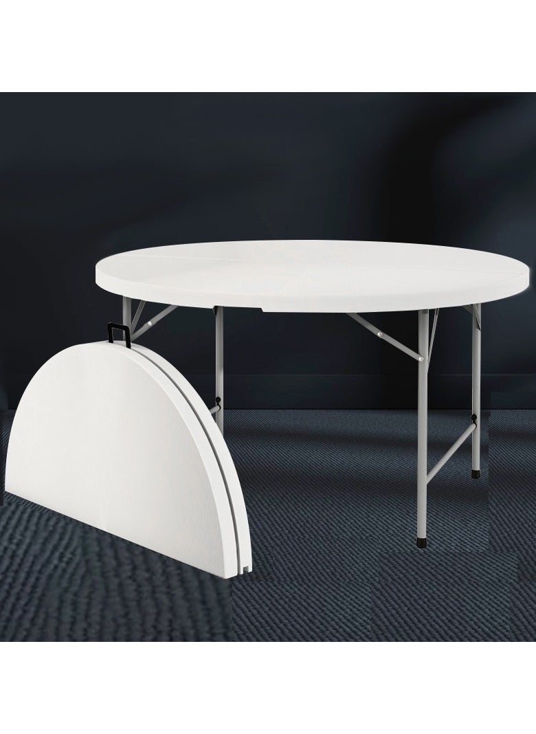 Jeffcoco Furniture Portable Plastic Folding Table Dia 160cm Round for 8-10 Person for Party/Picnic/Garden/Dining/Kitchen/Buffee/Restaurant (1.6m) - pzsku/ZAD8E93990ABD1A3DD604Z/45/_/1733488816/0acc3853-ee7f-4361-a4c8-37bee6f76f51