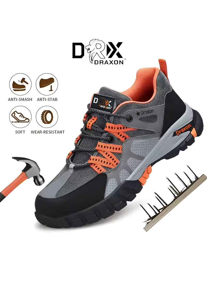 Draxon Fasion Safety Shoes for Men Women CE Standard Steel Toe and Midsole Work Lightweight Anti-Puncture Industry Construction Sneakers - Image 5