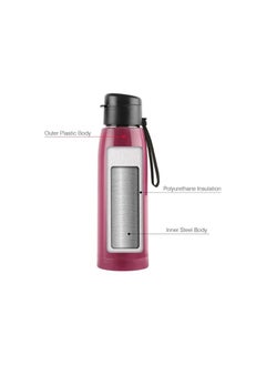 Cello Cello Puro Steel-X Cooper 600 |Water Bottle with Inner Steel and Outer Plastic | Rust Proof and Leak Proof  - Image 3