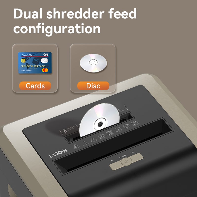 ديلي آلة تمزيق الورق للمكاتب مستوى أمان P4 سعة 25 ورقة مع سلة كبيرة للاستخدام الثقيل - Image 4