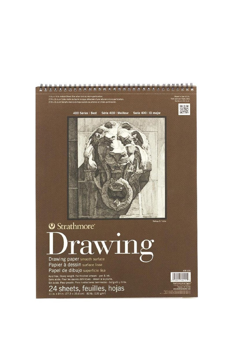Strathmore Drawing Pad Perforated130 gsmWhite11 X 14 in25 Sheets