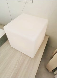 fashionhome Multipurpose Modern Technology Waterproof LED Cube Side Table Color Changing Rechargeable Cordless Night Light Nightstand for Living Room Outdoor Patio Party Seat 40x40x40 cm (Fully Assembled)  - Image 3