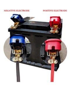 Excefore Quick Release 12V Battery Terminals Clamps Connectors, 2 Pcs Battery Terminals Clamps Connectors Quick Disconnect Terminals for Car Caravan Motorhome (Red and Blue)  - Image 3