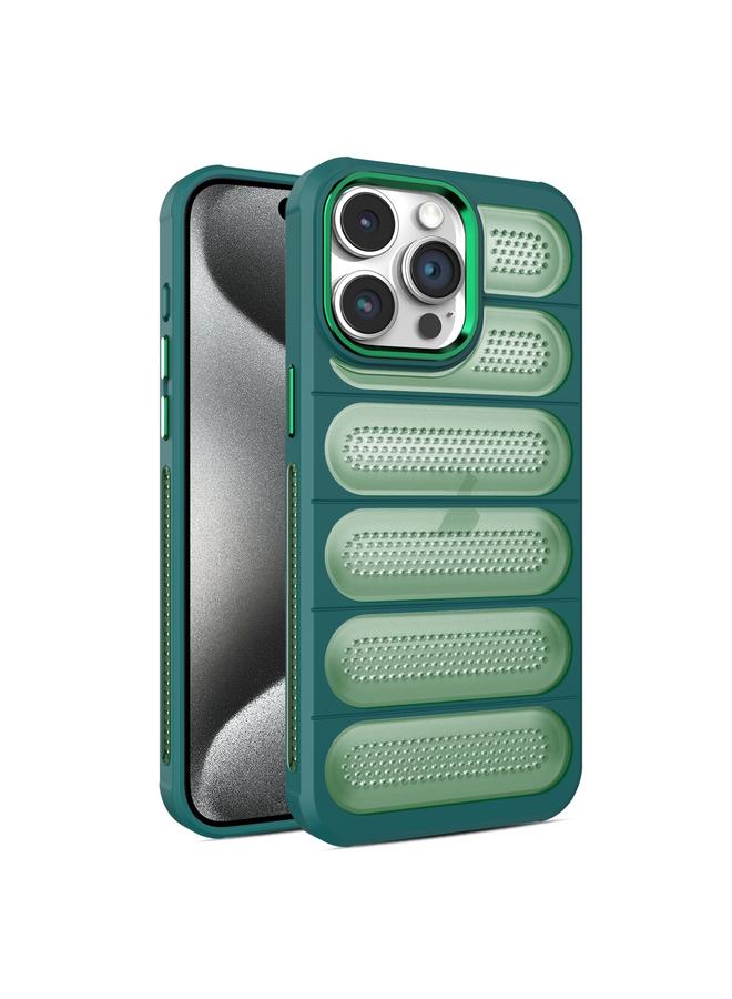 S-TOP Case For iPhone 15 Pro Max Cooling Armor Translucent Mesh Breathable Phone Case - Image 1