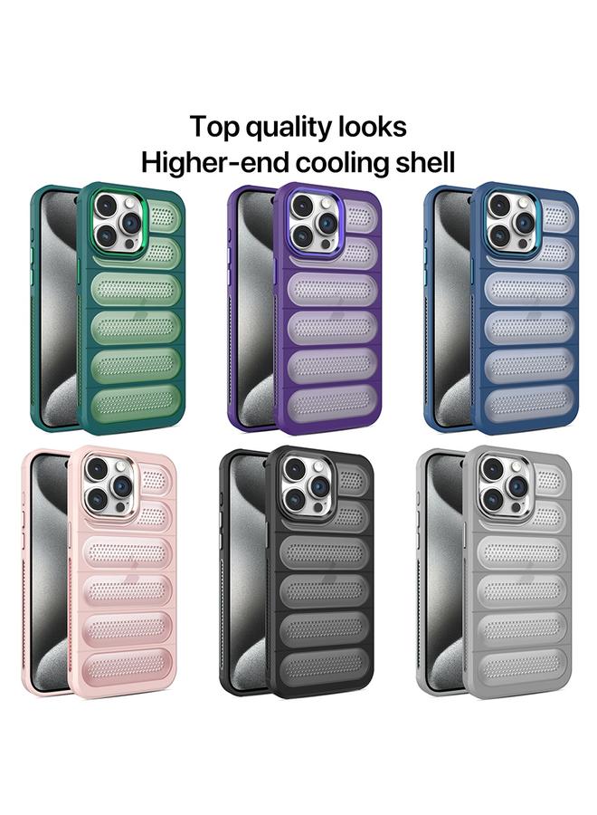 S-TOP Case For iPhone 15 Pro Max Cooling Armor Translucent Mesh Breathable Phone Case - Image 2