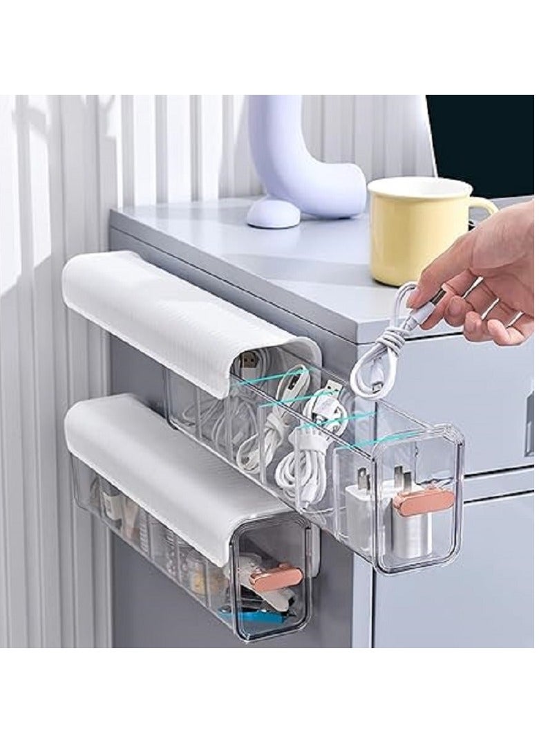 Underwear Drawer Organizer, 6 Drawer Wall Mounted Storage Boxes, Acrylic Organizers for Underwear, Socks, Ties, Data Cable, Spice Organization - Image 4
