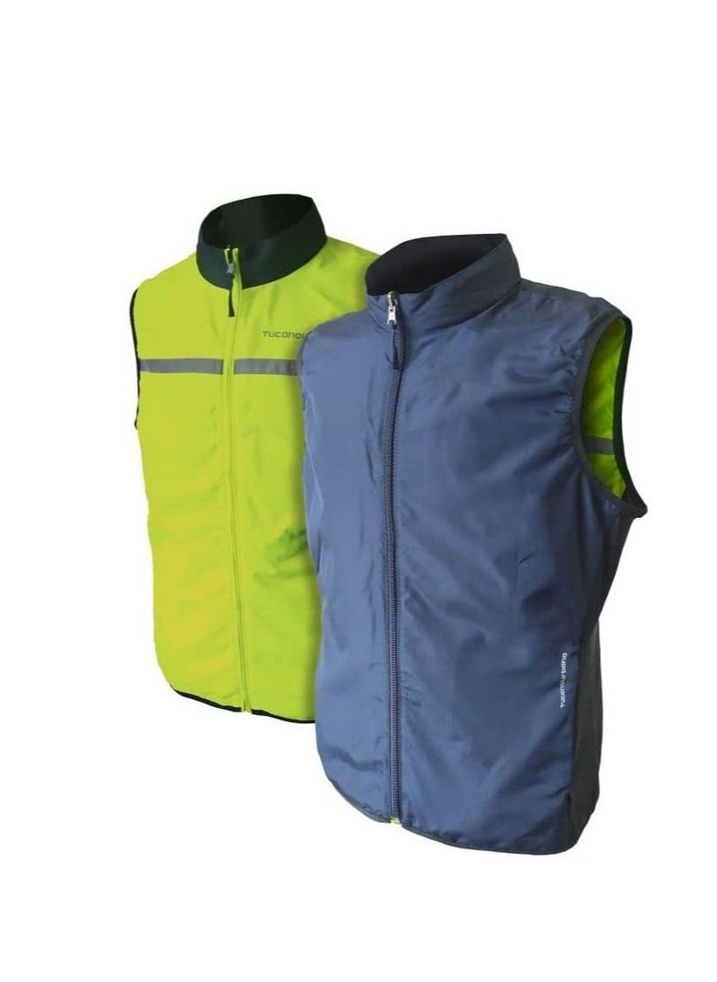 TUCANO URBANO - Tucano Urbano Nano Switch Vest Dark Blue/Yellow Fluo (B701-BSYF/12-L/XL) - Image 1