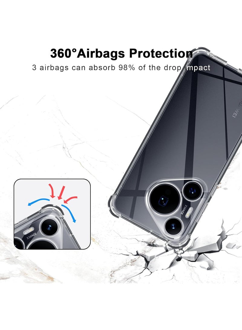 general Case Compatible with Huawei Pura 70 Pro, HD Clear Ultra Thin Silicone Flexible TPU Gel Anti-Shock Anti-Scratch Case for Huawei Pura 70 Pro - Image 3