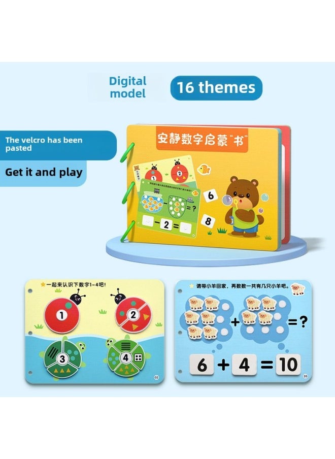 # Tearing Books Baby Toys Quiet Hand Tearing Cloth Books 0-1 Year Old Baby 6 Months 12 Early Education Hook And Loop Can Bite-Color: Mathematics Book (play As Soon As You Get It)  - Image 1