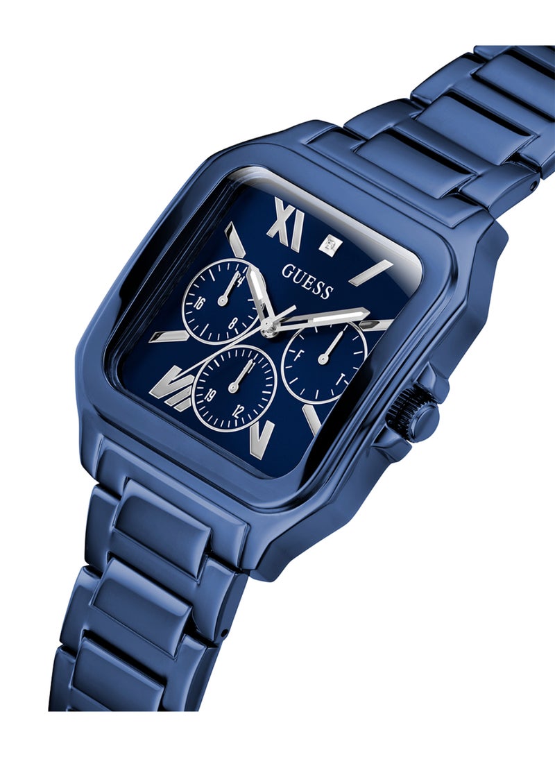 GUESS Mens Blue Multi-function Blue Dial Watch - GW0631G3 - Image 2