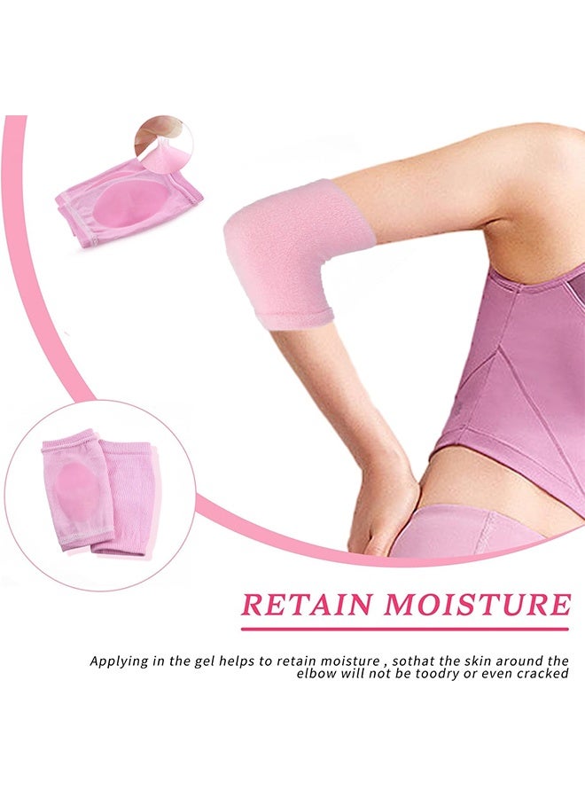Polish'D 1 Pair Gel Elbow Sleeves for Women, Soft Gel Elbow Pads for SPA Moisturizing Dry Cracked Skin Care, Cover Heel Socks Elbow Sleeves, Elbow Pads for Pain, Calloused and Reduce Wear - Image 2