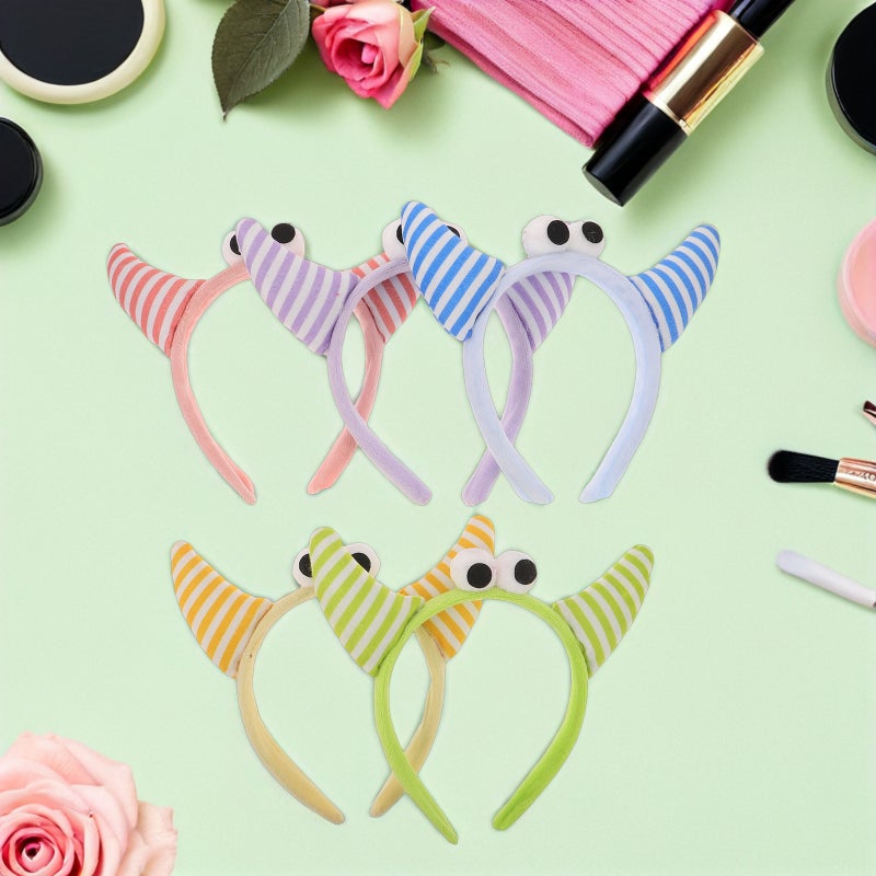 5Pcs Cute Children Headwear: Cosplay Horn Headbands - Plush Funny Headpiece for Girls Party Festival Celebration Cosplay - Hair Accessories - Image 2